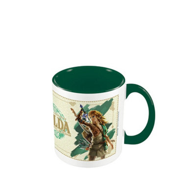The Legend Of Zelda: Tears Of The Kingdom Link Unleashed Mug Beige/green (One Size) from B&Q