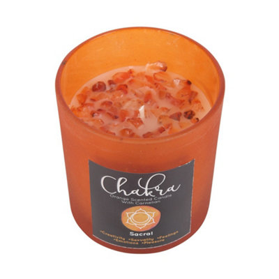  - Something Different Orange Sacral Chakra Scented Candle Orange (One Size)