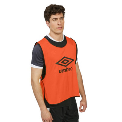 Umbro Unisex Adult Training Bib Fluorescent Orange/black (L-Xl) from B&Q