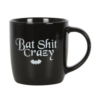 B&Q Black/White Something Different Bat Crazy Mug (One ) 12Cm