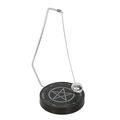 Something Different Gothic Pentagram Pendulum Decision Maker Black/white (One Size) from B&Q
