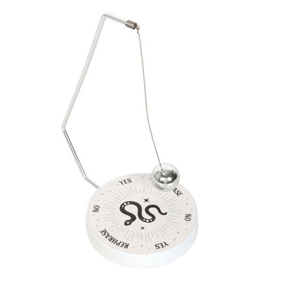 Something Different Mystic Snake Pendulum Decision Maker White/black (One Size) from B&Q