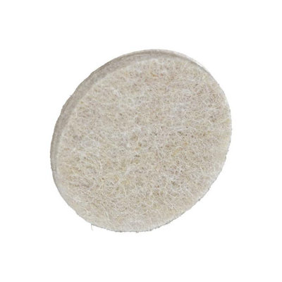  - Securit Round Felt Furniture Pad (Pack Of 4) Natural (One Size)