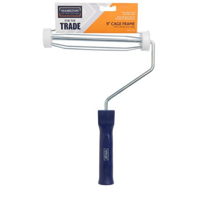 B&Q -  For The Trade Paint Roller Frame White/silver/blue (One Size)