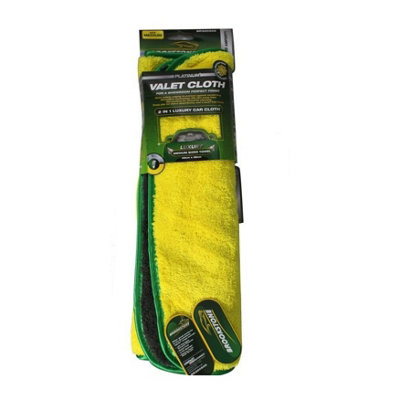 Brookstone Valet Cleaning Cloth Yellow/green (Xl) from B&Q