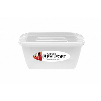 Beaufort Ultra Square Food Container Clear (One Size) from B&Q