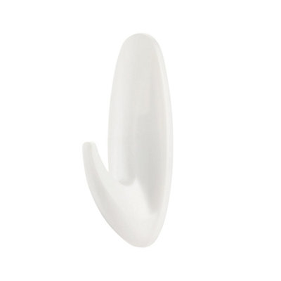 Command Bath Hook White (One Size) from B&Q