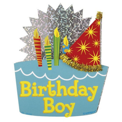 Birthday Boy Party Hat Multicoloured (One Size)