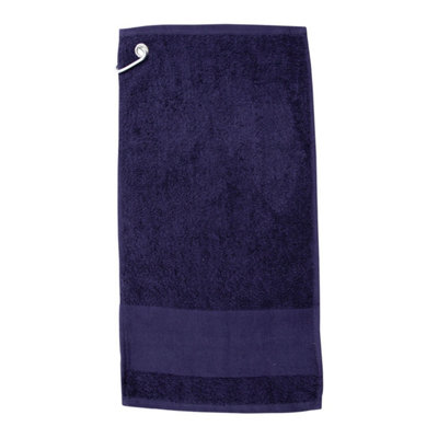 Towel City Printable Cotton Golf Towel - Navy - Image 3