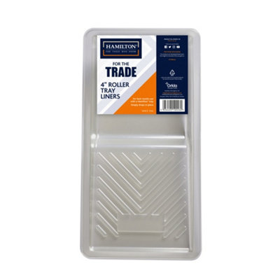 B&Q -  For The Trade Roller Tray Liner (Pack Of 5) Grey (4In)