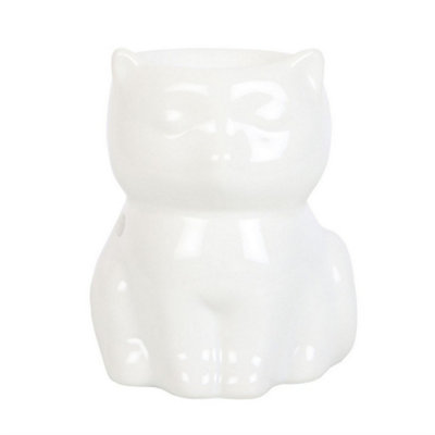  - Something Different Cat Oil Burner White (One Size)