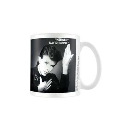 David Bowie Heroes Mug Black/white/grey (One Size) from B&Q