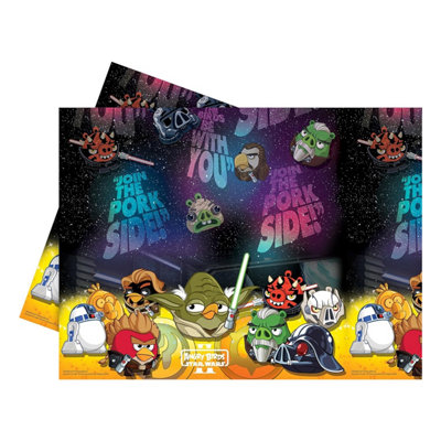 Angry Birds Star Wars Plastic Party Table Cover Multicoloured (One Size) from B&Q