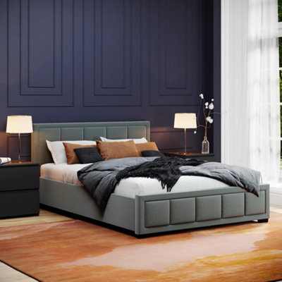 Lassic Vida Designs Vanita Double Fabric Ukfr BedLight Grey from B&Q