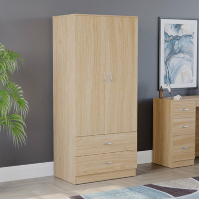 Lassic Vida Designs Riano 2 Door 2 Drawer Wardrobe, Pine