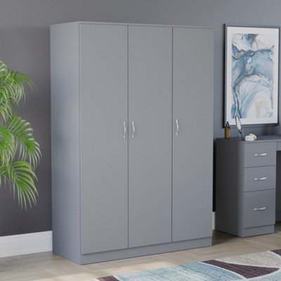 Lassic Vida Designs Riano 3 Door WardrobeGrey from B&Q