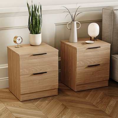 Lassic Vida Designs Trega Pine 2-Drawer Bedside Chest Engineered Wood(H)410mm X (W)390mm X (D)280mmSet Of 2 from B&Q