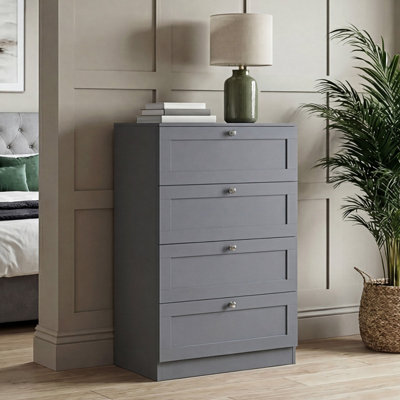 Lassic Vida Designs Altino 4 Drawer ChestGrey from B&Q