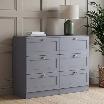 Lassic Vida Designs Altino 6 Drawer ChestGrey from B&Q