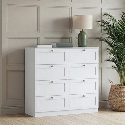 Lassic Vida Designs Altino 8 Drawer ChestWhite from B&Q