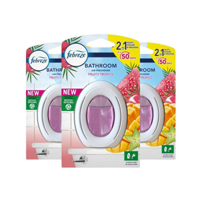 Febreze Bathroom Continuous Air Freshener Fruity Tropics Count (Pack Of 3) Size 1