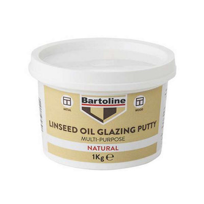 Bartoline Multi-Purpose Linseed Oil Glazing Putty 1KgNatural from B&Q
