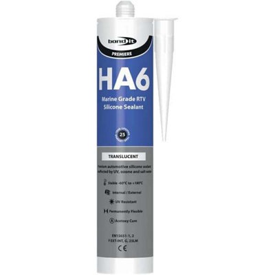Bond It Ha6 Silicone Rubber Sealant Seals Translucent 310Ml from B&Q
