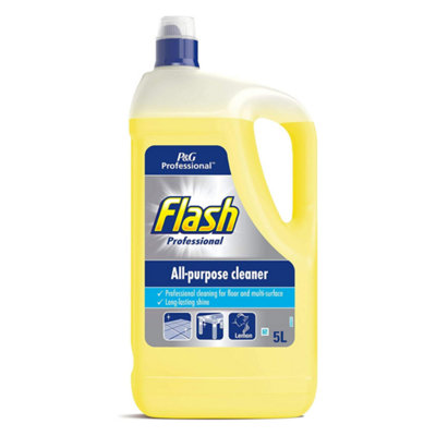 Flash Professional Multi Purpose Liquid Cleaner Lemon 5L from B&Q