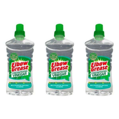 Elbow Grease Concentrated Vinegar 750Ml (Pack Of 3) from B&Q