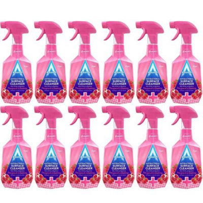 Astonish Antibacterial Surface Cleanser Pomegranate & Raspberry 750Ml X 12