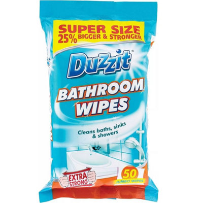 B&Q -  Duzzit Bathroom Wipes 50 Wipes