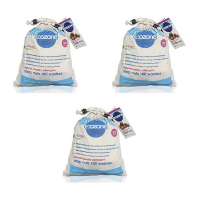 Ecozone Soap Nuts Natural Laundry Detergent 300 G - Pack Of Size 3