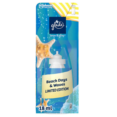 Glade Sense & Spray Air Freshener Refill Beach Days & Waves 18Ml Light