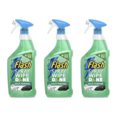 Flash Light Spray Wipe Done Apple Blossom Anti Bacterial Cleaning Spray 800 Ml - Pack Of Size 3 B&Q