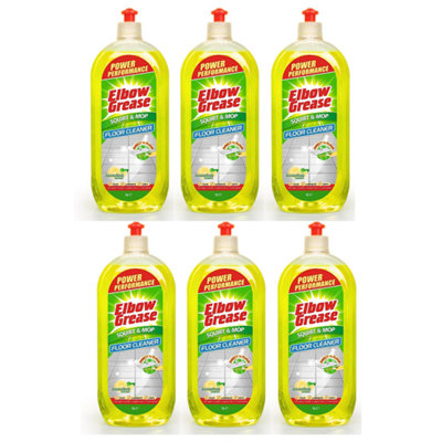 Elbow Grease Squirt & Mop Floor Cleaner Lemon Fresh For Tiles 1LPack Of 6 from B&Q