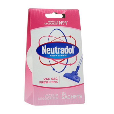 Neutradol Vac Sac Fresh Pink Vacuum Deodorizer 3X Sachets from B&Q