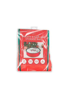 Christmas Wreath And Garland Storage Bag from B&Q