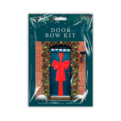 Cosy Festive Christmas Door Bow Kit from B&Q