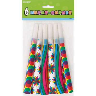 Fancy Noisemaker (Pack Of 6) Multicoloured (One Size)
