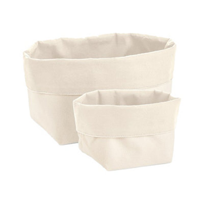 B&Q Westford Mill Reversible Canvas Organizer Natural (L)