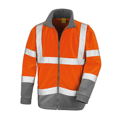 Safe-Guard By Result Mens Hi-Vis Fleece Jacket from B&Q