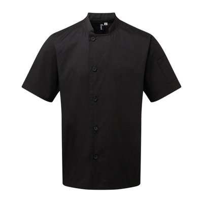  - Premier Unisex Adult Essential Short-Sleeved Chef Jacket