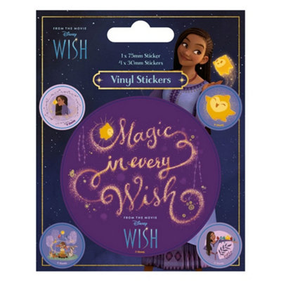 Wish Vinyl Stickers (Pack Of 5) - Purple - Image 3