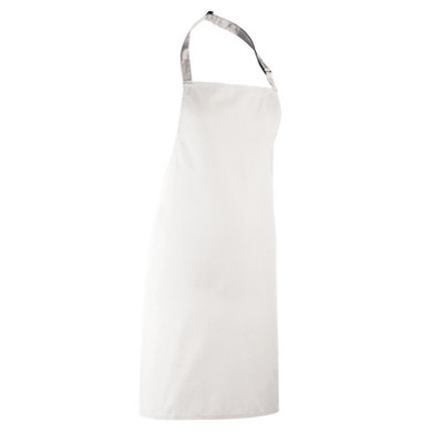 Premier Unisex Adult Colours Full Apron White (Xl)