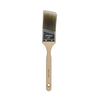 Supadec Wood Angled Paint Brush Natural/silver/brown (2In) from B&Q