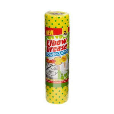 Elbow Grease Unisex Bright Yellow Cleaning Cloths (Pack Of 7) In - Image 3