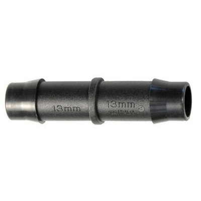 B&Q -  Straight Connector (Pack Of 5) Black (One Size)
