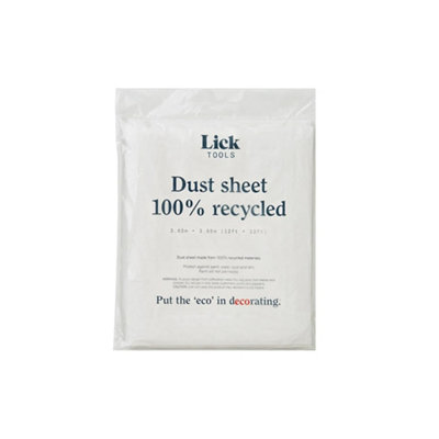 Lick Pro Recycled Dust Sheet Clear (One Size)