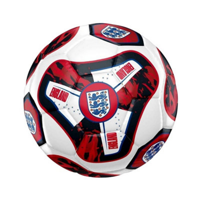 England Fa Tracer Synthetic Football White/red/black (5) from B&Q