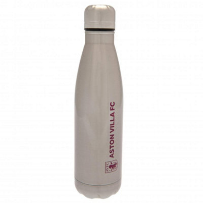 Aston Villa Fc Stainless Steel 500Ml Thermal Flask Silver/claret Red (One Size) from B&Q